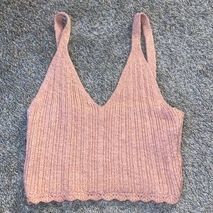Pink crop top